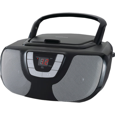 SYLVANIA(R) SRCD1025-BLACK Portable CD Radio Boom Box (Black)
