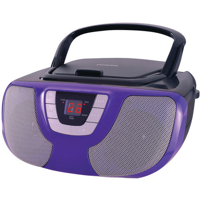 SYLVANIA(R) SRCD1025-PURPLE Portable CD Radio Boom Box (Purple)