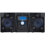 SYLVANIA(R) SRCD2731BT Bluetooth(R) CD Radio Micro System with Blue LED Display