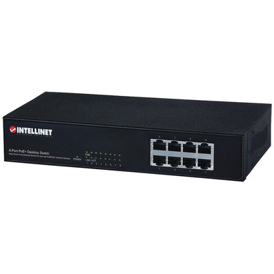Intellinet Network Solutions(R) 560764 8-Port PoE+ Desktop Switch