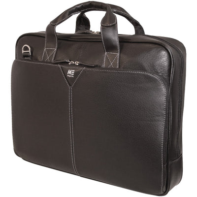 Mobile Edge(R) MEBCL1 16"" Deluxe Leather Notebook Briefcase