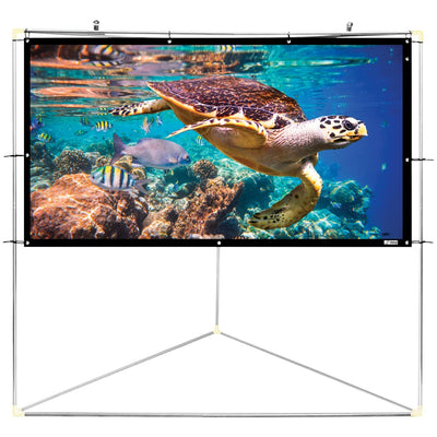 Pyle Home(R) PRJTPOTS101 Portable Outdoor Projection Screen (100"")