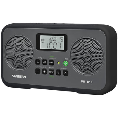 Sangean PR-D19BK AM/FM Digital Stereo Portable Radio