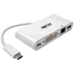 Tripp Lite(R) U444-06N-DGU-C USB-C(TM) to DVI External Video Adapter with USB-A Hub