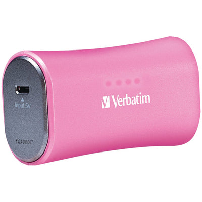 Verbatim(R) 98361 2,200mAh Portable Power Pack (Pink)