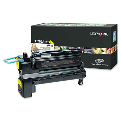 C792a1yg Toner, 6,000 Page-Yield, Yellow
