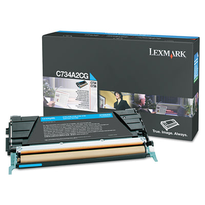 C734a2cg Toner, 6000 Page-Yield, Cyan