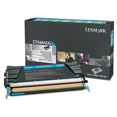C748h1cg High-Yield Toner, 10000 Page-Yield, Cyan