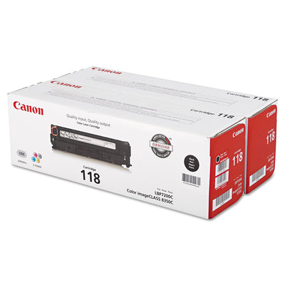 2662b004 (118) Toner, Black, 2/pk