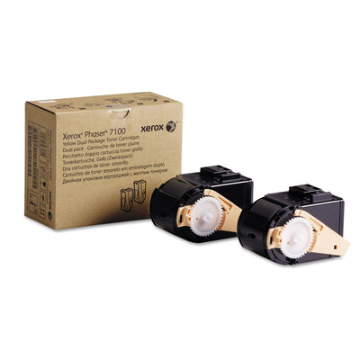 106r02604 Toner, 9000 Page-Yield, Yellow, 2/pk