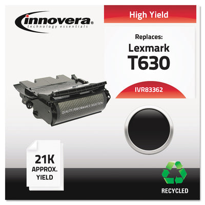 Remanufactured 12a7362 (t630) High-Yield Toner, Black