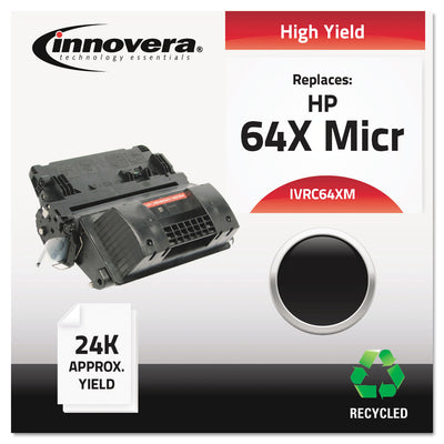 Remanufactured Cc364x(m) (64xm) High-Yield Micr Toner, Black