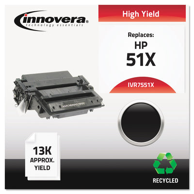 Remanufactured Q7551x (51x) High-Yield Toner, Black