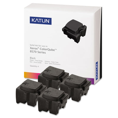 39403 Compatible 108r00930 High-Yield Solid Ink Stick, Black, 4/bx