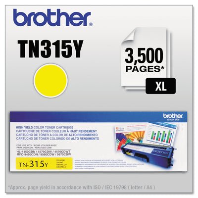 Tn315y High-Yield Toner, Yellow