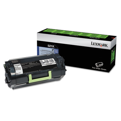 52d1x00 (lex-521x) Extra High-Yield Toner, 45000 Page-Yield, Black