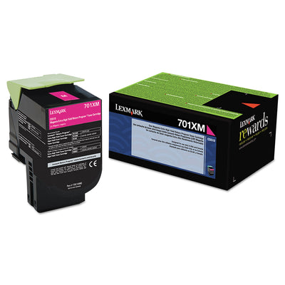 70c1xm0 (lex-701xm) Extra High-Yield Toner, 4000 Page-Yield, Magenta