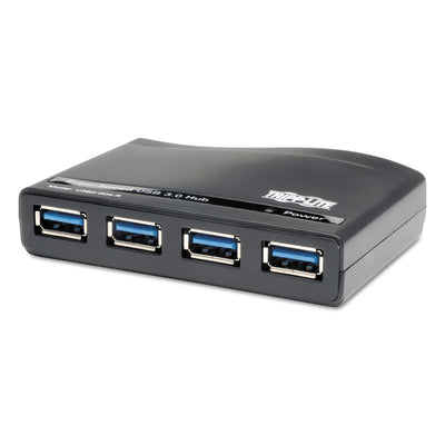 4-Port Usb 3.0 Superspeed Hub, Black