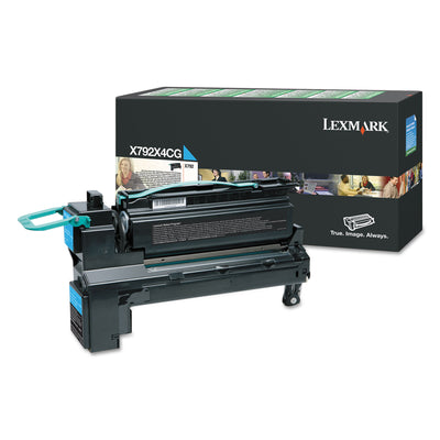 X792x4cg (x792) Extra High-Yield Toner, 20000 Page-Yield, Cyan