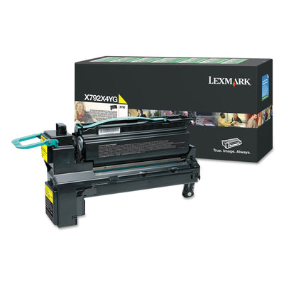 X792x4yg (x792) Extra High-Yield Toner, 20000 Page-Yield, Yellow
