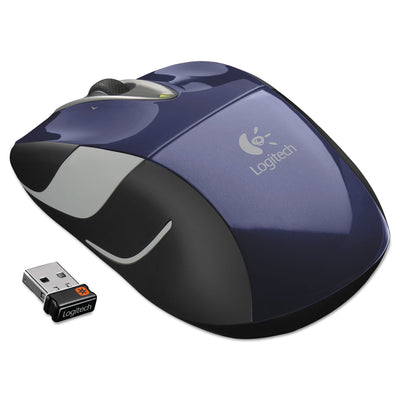 M525 Wireless Mouse, Compact, Right/left, Blue