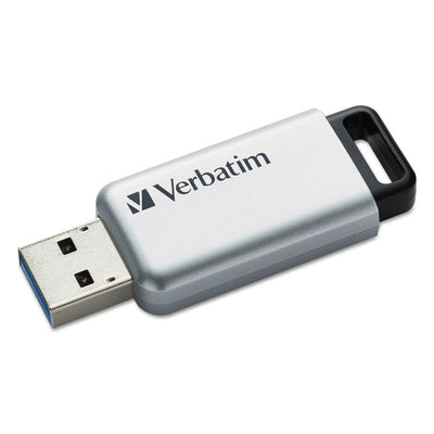 Store 'n' Go Secure Pro Usb 3.0 Flash Drive W/aes 256 Encryption, 64gb, Silver