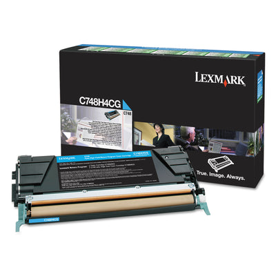 C748h1cg High-Yield Toner, 10000 Page-Yield, Cyan, Taa Compliant