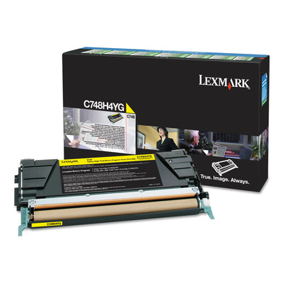 C748h1yg High-Yield Toner, 10000 Page-Yield, Yellow, Taa Compliant