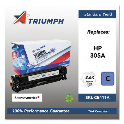 751000nsh1285 Remanufactured Ce411a (305a) Toner, Cyan