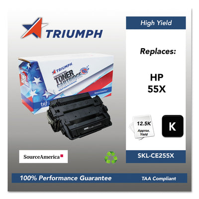 751000nsh1098 Remanufactured Ce255x (55x) High-Yield Toner, Black