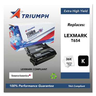 751000nsh1064 Remanufactured T654x41g (t654) Extra High-Yield Toner, Black