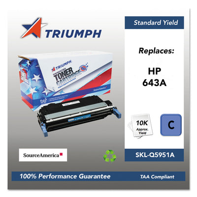 751000nsh0284 Remanufactured Q5951a (643a) Toner, Cyan