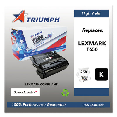 751000nsh1063 Remanufactured T650h11a (t650) High-Yield Toner, Black