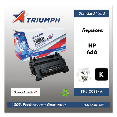 751000nsh0964 Remanufactured Cc364a (64a) Toner, Black