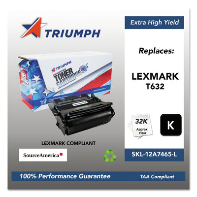 751000nsh0385 Remanufactured 12a7465 Extra High-Yield Toner, Black