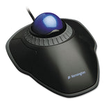 Orbit Trackball With Scroll Ring, Two Buttons, Black