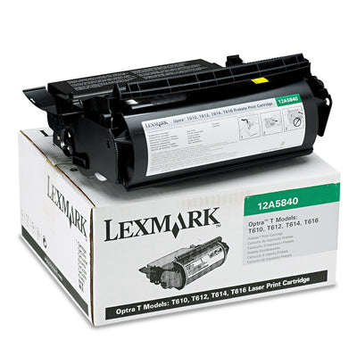 12a5840 Toner, 10000 Page-Yield, Black