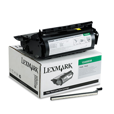 12a6839 High-Yield Toner, 20000 Page-Yield, Black