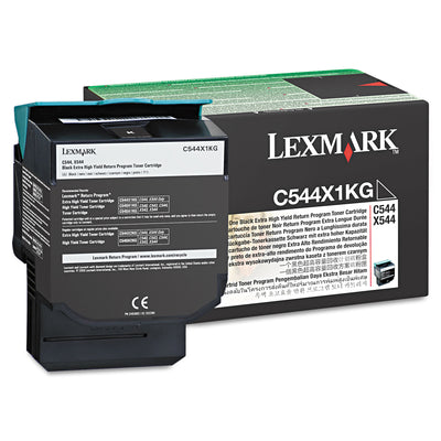 C544x1kg Extra High-Yield Toner, 6000 Page-Yield, Black