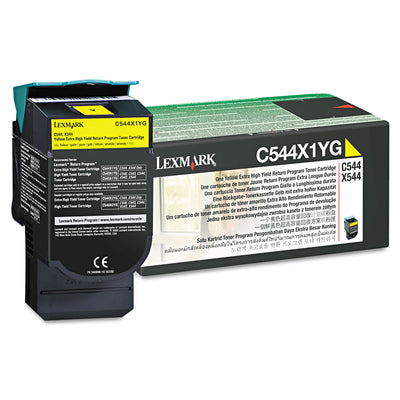 C544x1yg Extra High-Yield Toner, 4000 Page-Yield, Yellow