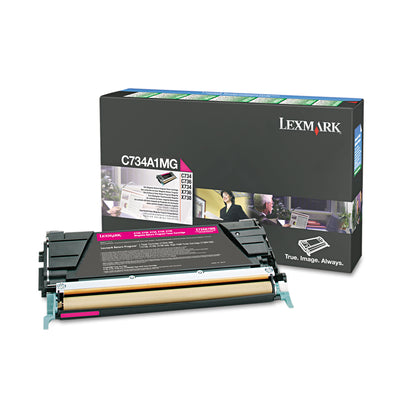 C734a1mg Toner, Return Program, 6000 Page-Yield, Magenta