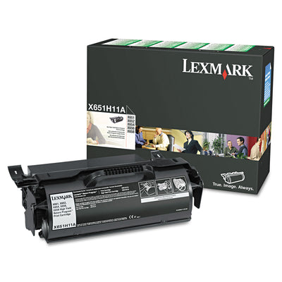 X651h11a High-Yield Return Program Toner, 25000 Pg-Yld, Black