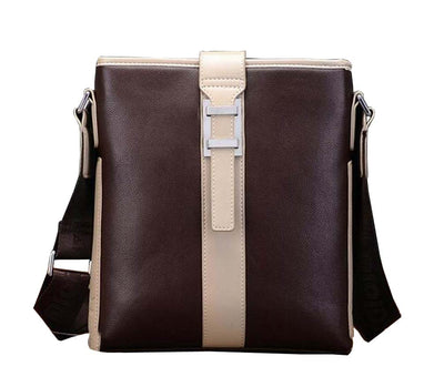 Men's New Style Briefcase Shoulder Messenger Bag YELLOW BROWN