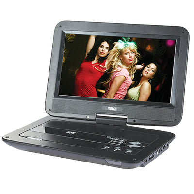 10"" Swivel Screen Portable DVD Player w/USB/SD/MMC Inputs