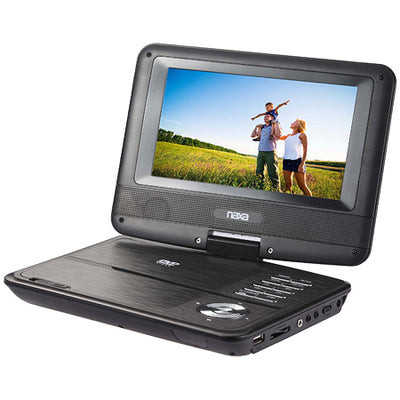 7"" Swivel Screen Portable DVD Player w/USB/SD/MMC Inputs