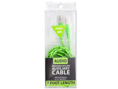 Braided Nylon Auxiliary Audio Cable