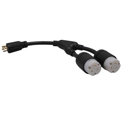 L6 20P to 2 L6 20R Splitter
