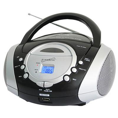 Portable MP3 CD Player Silver