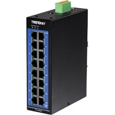 16 Pt Gigabit DIN Rail Switch