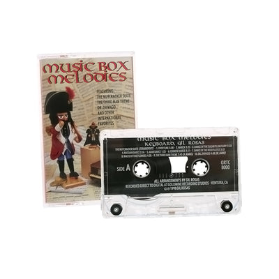 Gil Rosas Casette Of Music Box Tunes - 4.25""H X 2.75""W X .75""D